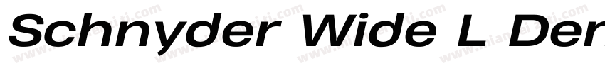 Schnyder Wide L Dem字体转换